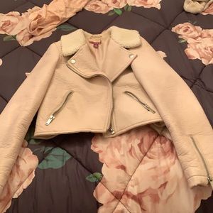 Girls faux leather jacket